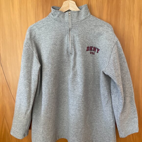 DKNY Oversize 1/4 Zip Sweater - Picture 2 of 6